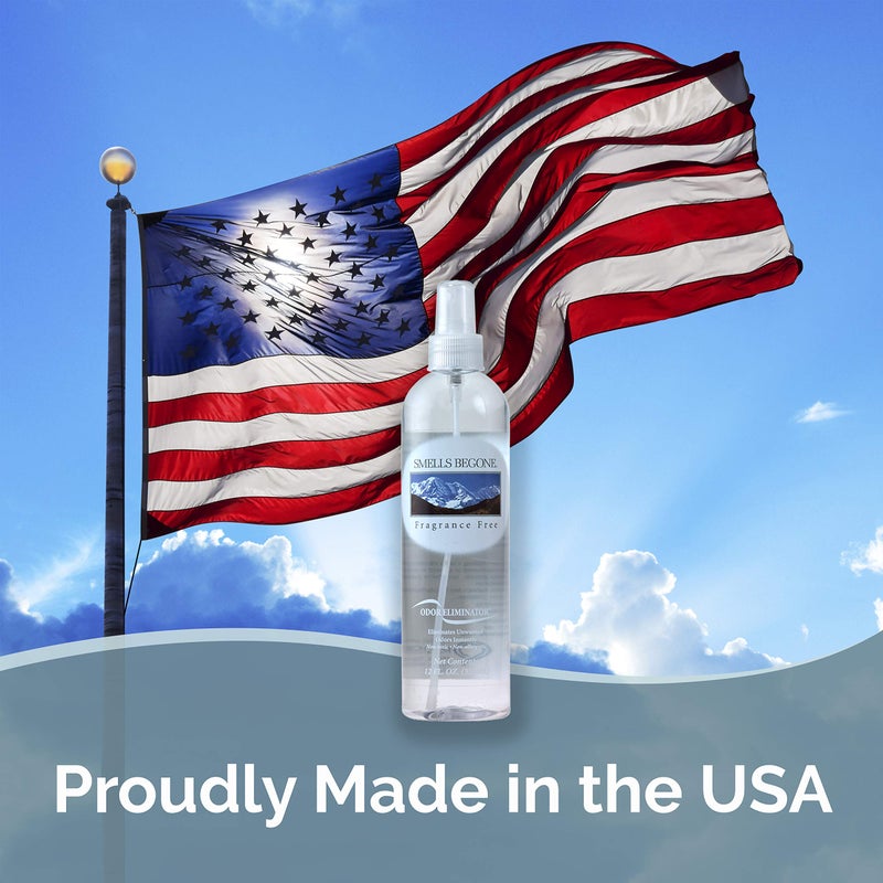 SMELLS BEGONE Air Freshener Spray - 12 oz, Pack of 2 - Odor Eliminator - Eliminates Odors from Smoke, Trash Cans, Cars, Pets & Boats - Fragrance Free - Image 4